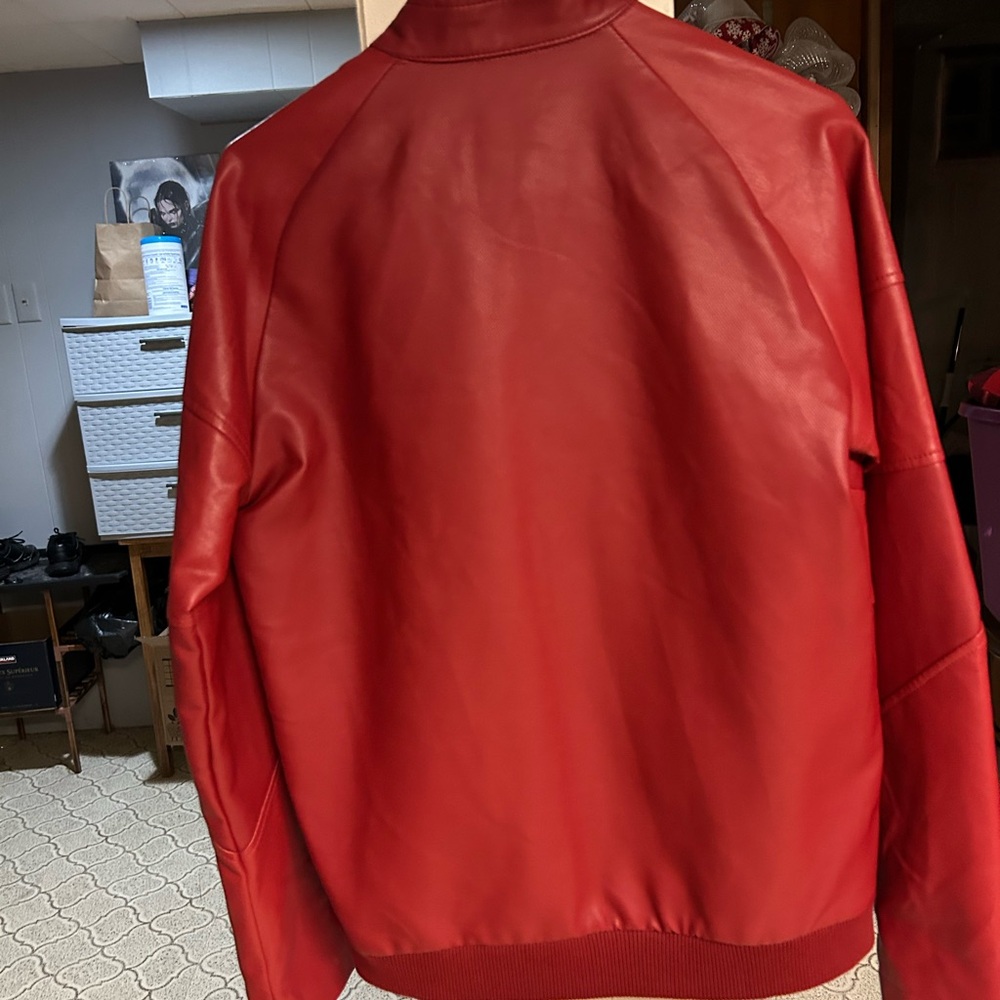 Red Leather Jacket - Picture 3 of 3